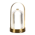 LED Himmennettävä ladattava kosketuspöytävalaisin LED/1W/5V 3000-6000K 1800 mAh kulta