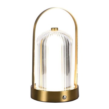 LED Himmennettävä ladattava kosketuspöytävalaisin LED/1W/5V 3000-6000K 1800 mAh kulta