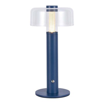LED Himmennettävä ladattava kosketuspöytävalaisin LED/1W/5V 3000K 1800 mAh sininen
