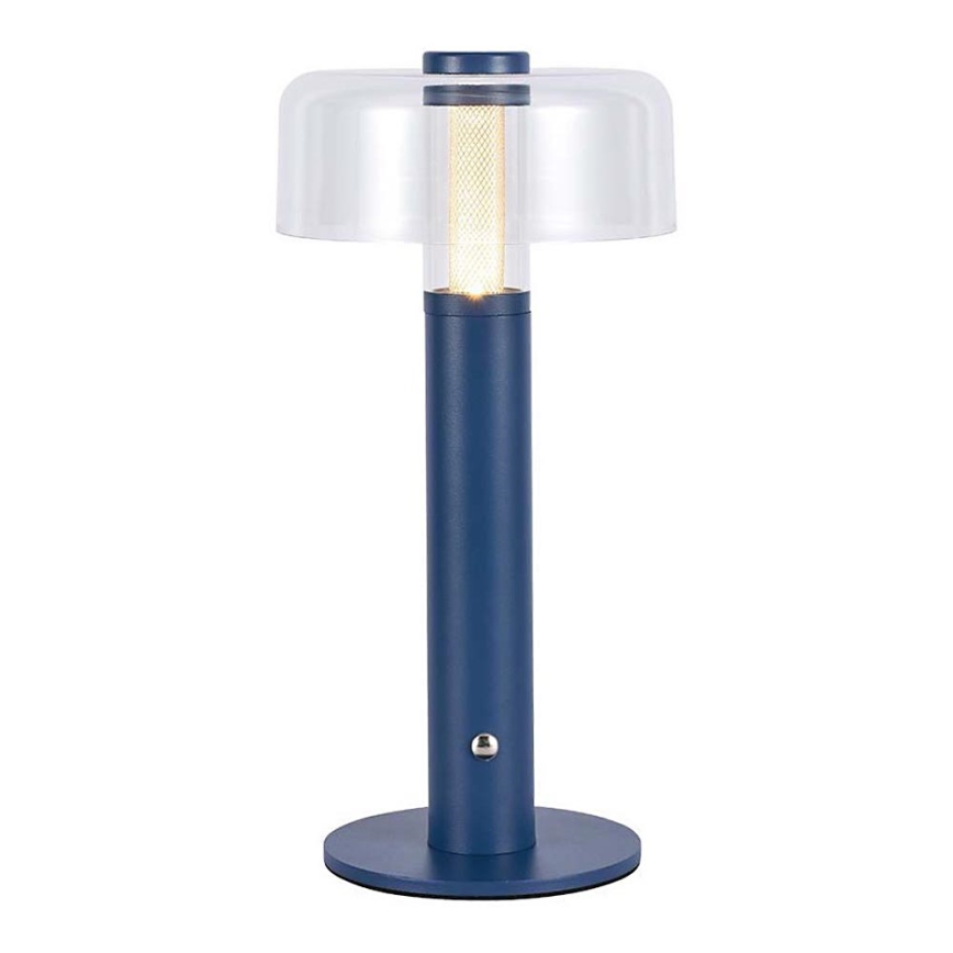 LED Himmennettävä ladattava kosketuspöytävalaisin LED/1W/5V 3000K 1800 mAh sininen