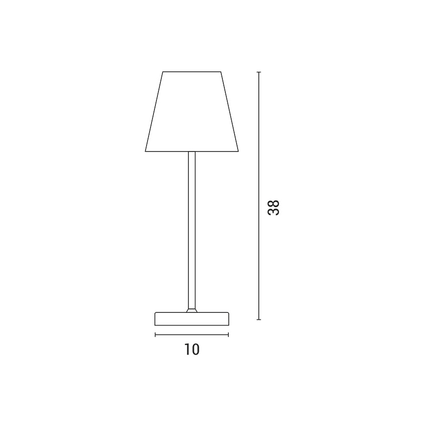 LED Himmennettävä ladattava kosketuspöytävalaisin LED/3,5W/5V 5200mAh harmaa