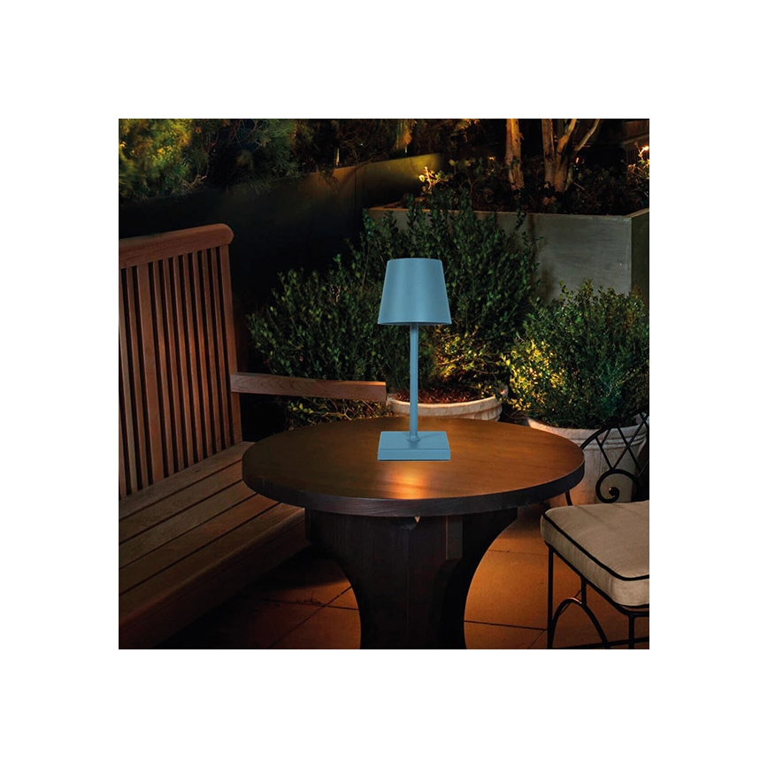 LED Himmennettävä ladattava kosketuspöytävalaisin LED/3,5W/5V 5200mAh sininen