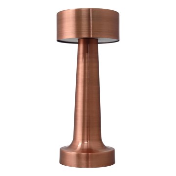 LED Himmennettävä ladattava kosketuspöytävalaisin LED/3W/5V 2000mAh kupari