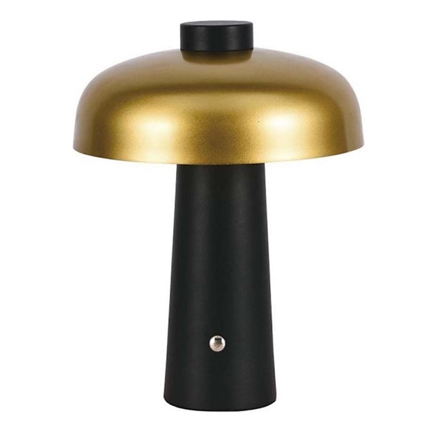 LED Himmennettävä ladattava kosketuspöytävalaisin LED/3W/5V 3000-6000K 1800 mAh musta/kulta