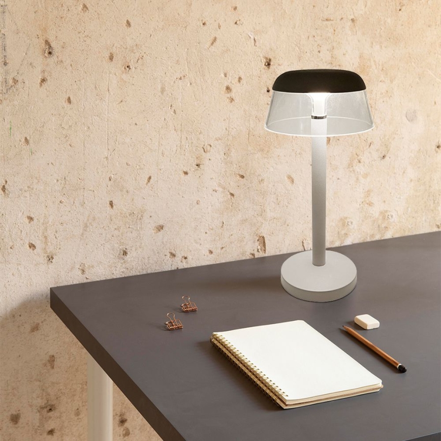 LED Himmennettävä ladattava kosketuspöytävalaisin LED/3W/5V 3000-6000K 1800 mAh valkoinen
