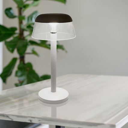 LED Himmennettävä ladattava kosketuspöytävalaisin LED/3W/5V 3000-6000K 1800 mAh valkoinen