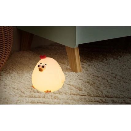 LED Himmennettävä ladattava lasten yövalo LED/1W/5V 3000K 800 mAh kana