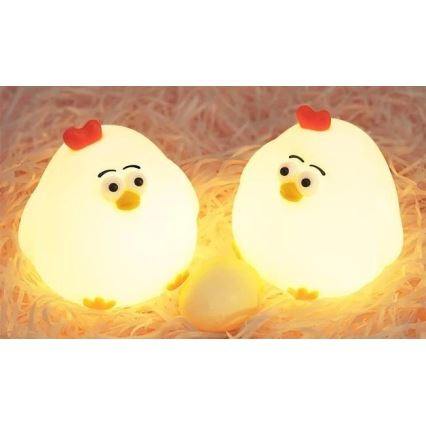 LED Himmennettävä ladattava lasten yövalo LED/1W/5V 3000K 800 mAh kana