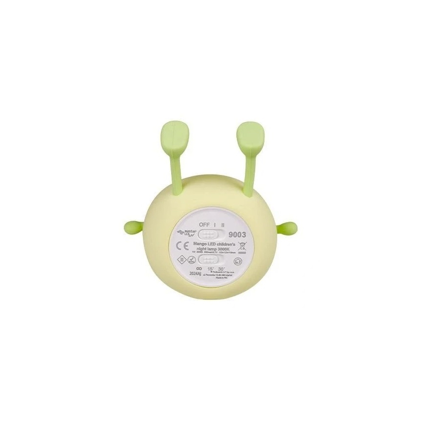 LED Himmennettävä ladattava lasten yövalo LED/1W/5V 3000K 800 mAh mango