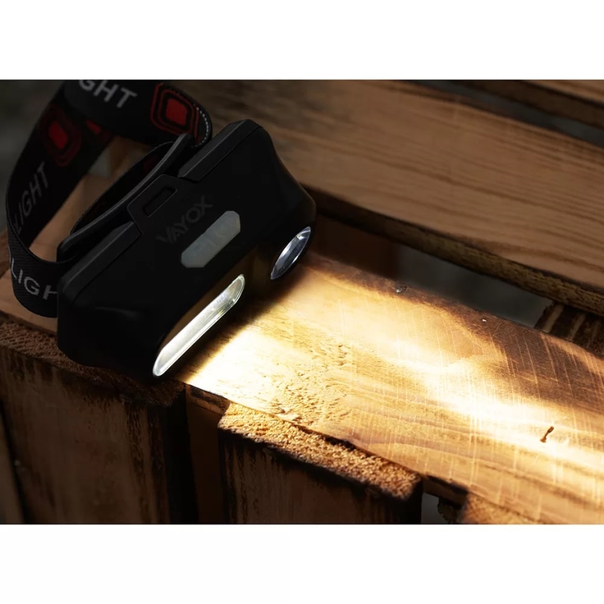 LED Himmennettävä ladattava otsalamppu 2xLED/5V IP44 210 kiiltävä 2000 mAh
