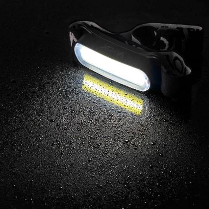 LED Himmennettävä ladattava otsalamppu LED/5V IPX4 300 kiiltävä 1200 mAh