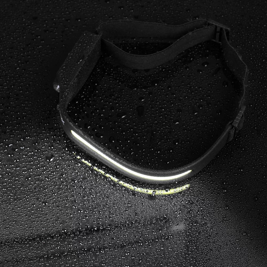 LED himmennettävä ladattava otsalamppu sensorilla 2xLED/5V IP44 350 lm 1200 mAh