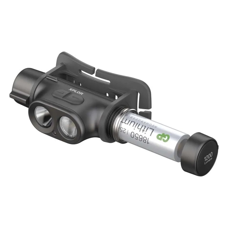 LED Himmennettävä ladattava otsavalo GP XPLOR PHR19 LED/1x18650/5V IPX8