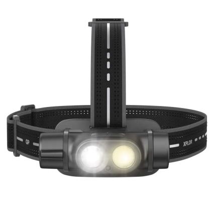 LED Himmennettävä ladattava otsavalo GP XPLOR PHR19 LED/1x18650/5V IPX8