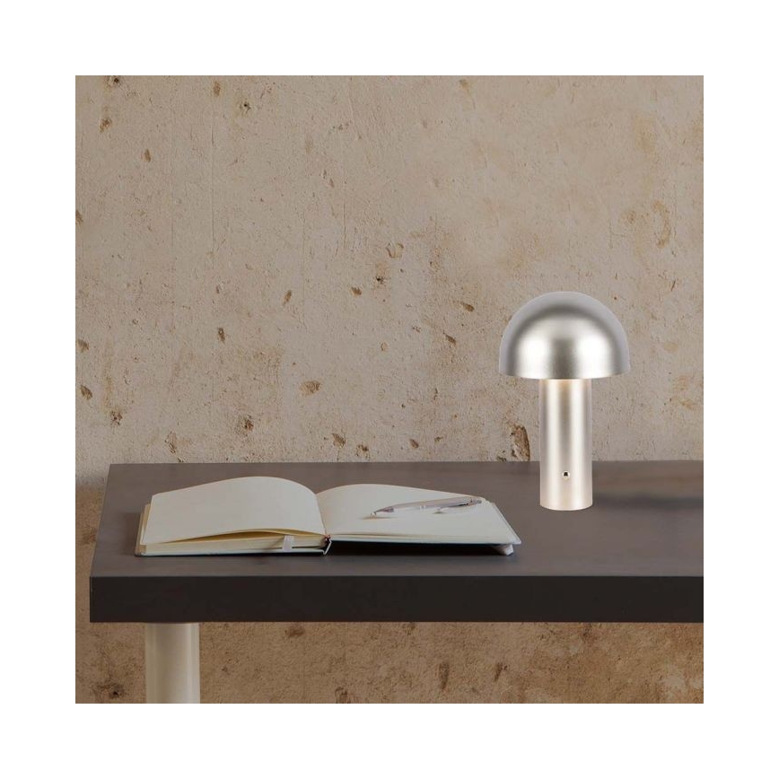 LED himmennettävä ladattava kosketuspöytälamppu LED/1W/5V 3000-6000K 1800 mAh kulta