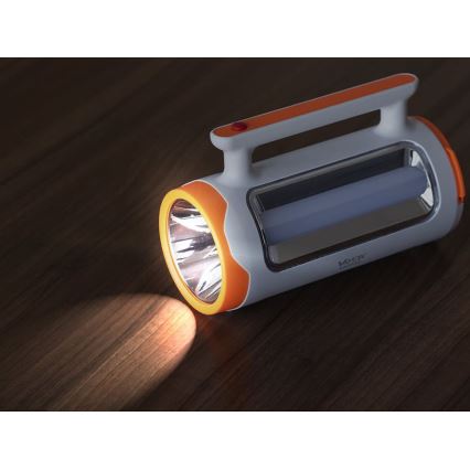 LED Himmennettävä ladattava taskulamppu 2in1 virta pankki -toiminto LED/5W/230V 3500 mAh
