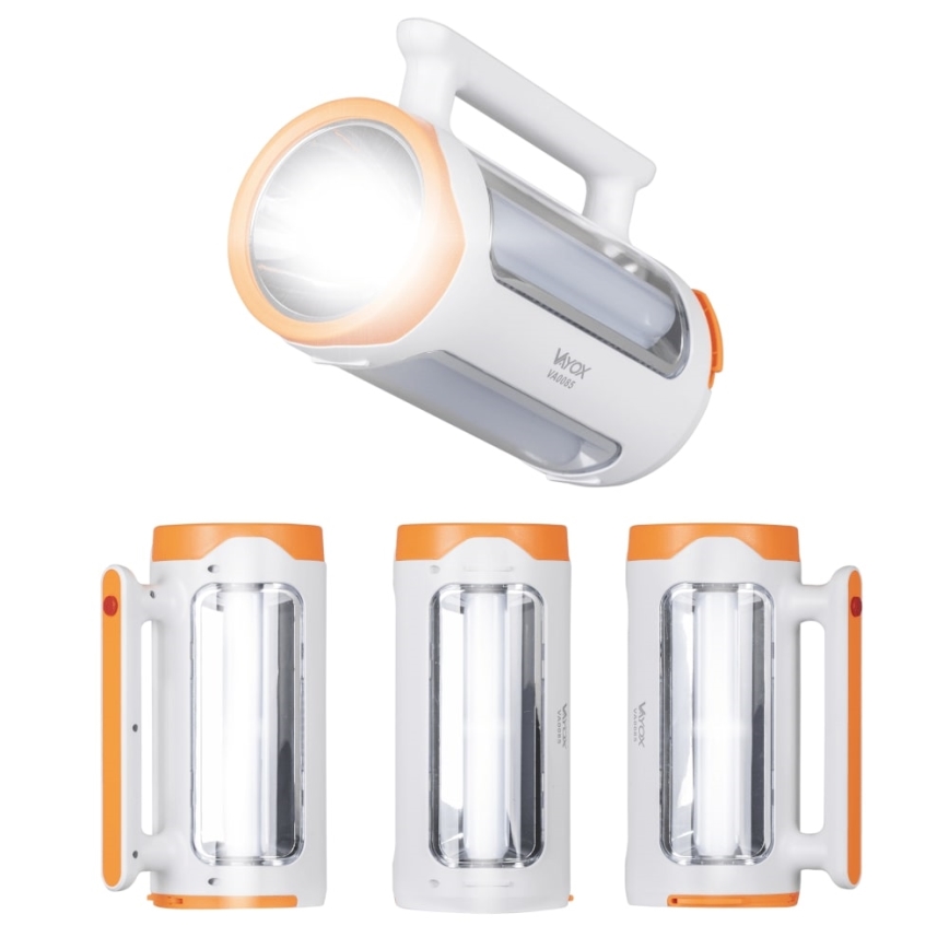 LED Himmennettävä ladattava taskulamppu 2in1 virta pankki -toiminto LED/5W/230V 3500 mAh