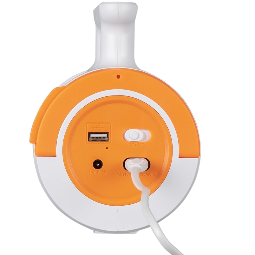 LED Himmennettävä ladattava taskulamppu 2in1 virta pankki -toiminto LED/5W/230V 3500 mAh