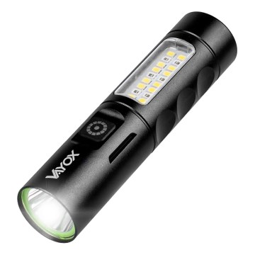 LED Himmennettävä ladattava taskulamppu kanssa punainen valo LED/5W/5V IPX4 250 kiiltävä 2000 mAh