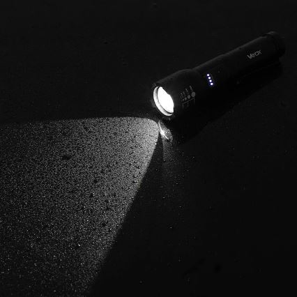 LED Himmennettävä ladattava taskulamppu LED/20W/5V IPX4 800 kiiltävä 2000 mAh