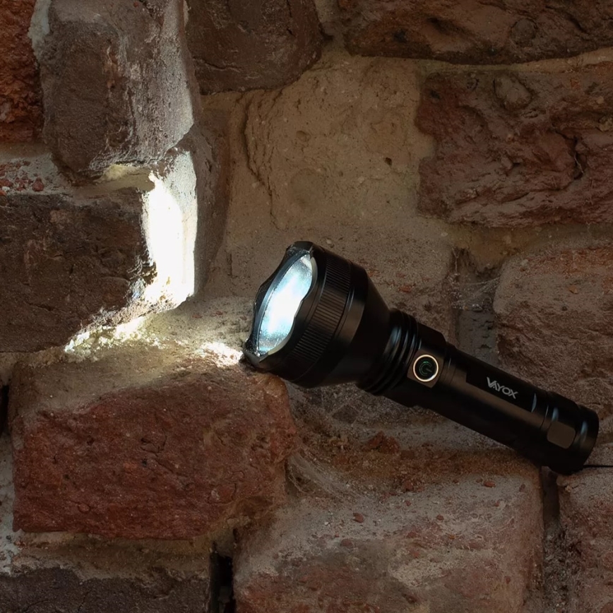 LED Himmennettävä ladattava taskulamppu LED/20W/5V IPX5 1900 kiiltävä 5000 mAh