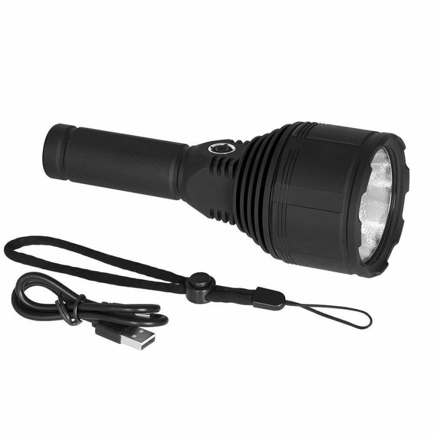 LED Himmennettävä ladattava taskulamppu LED/30W/5V IPX7 3000 kiiltävä 4200 mAh