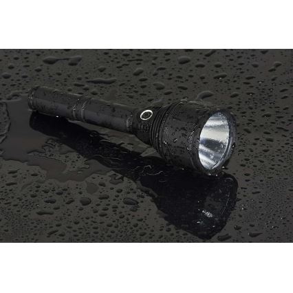 LED Himmennettävä ladattava taskulamppu LED/30W/5V IPX7 3000 kiiltävä 8400 mAh