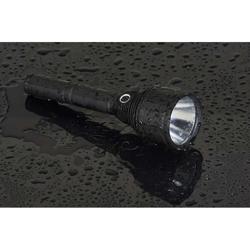 LED Himmennettävä ladattava taskulamppu LED/30W/5V IPX7 3000 kiiltävä 8400 mAh