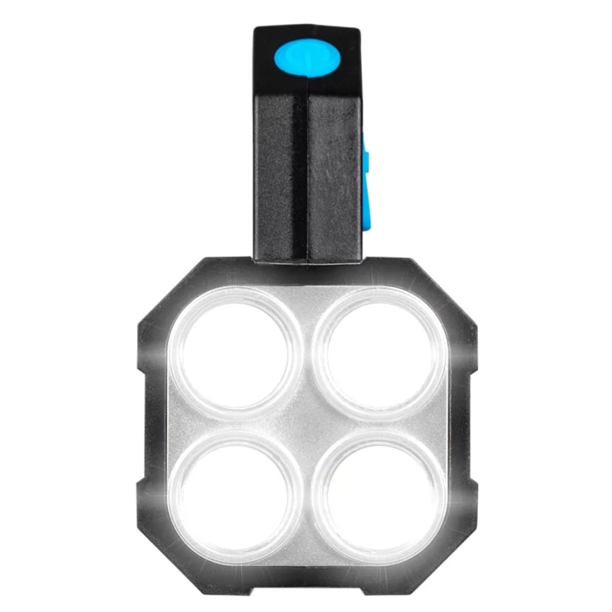 LED Himmennettävä ladattava taskulamppu LED/5V IPX4 250 kiiltävä 1200 mAh
