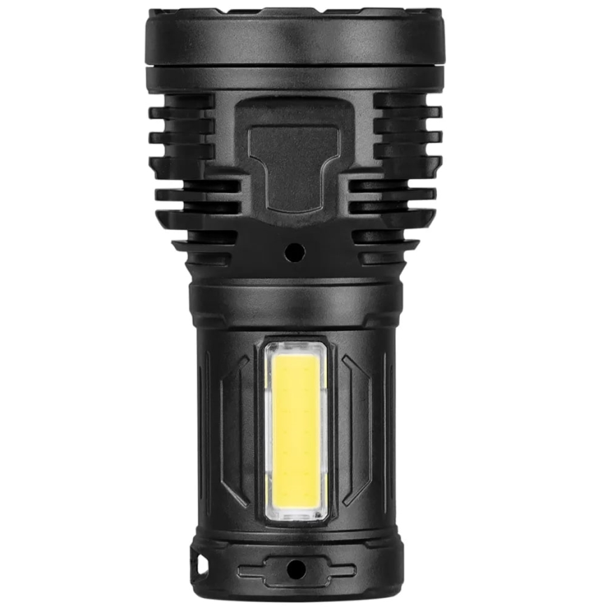 LED Himmennettävä ladattava taskulamppu LED/5V IPX4 600 kiiltävä 1200 mAh