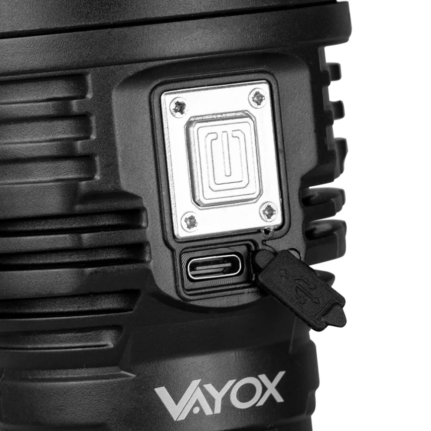 LED Himmennettävä ladattava taskulamppu LED/5V IPX4 600 kiiltävä 1200 mAh