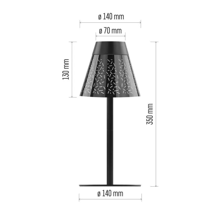 LED Himmennettävä ladattava ulko pöytävalaisin LED/4,2W/5V 2200mAh IP44