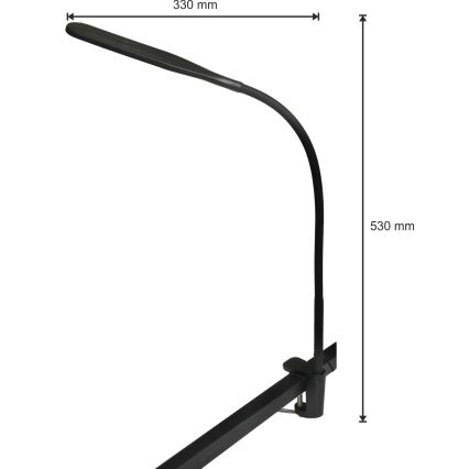 LED Himmennettävä lamppu 3in1 LED/10W/230V 3000/4000/6000K CRI 90 musta