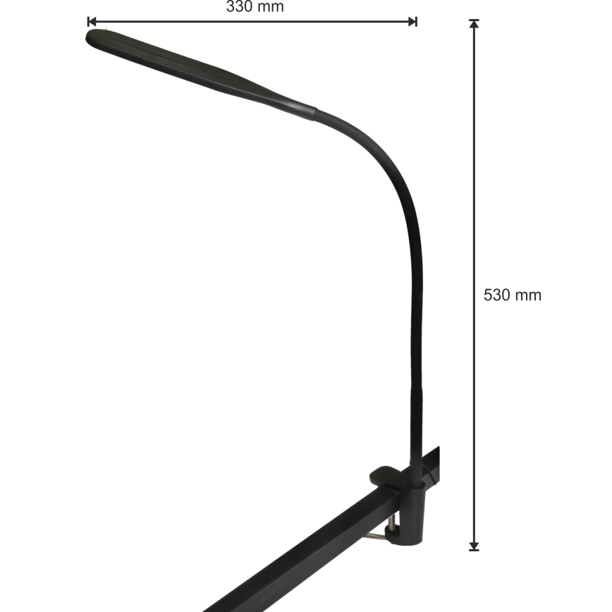 LED Himmennettävä lamppu 3in1 LED/10W/230V 3000/4000/6000K CRI 90 musta