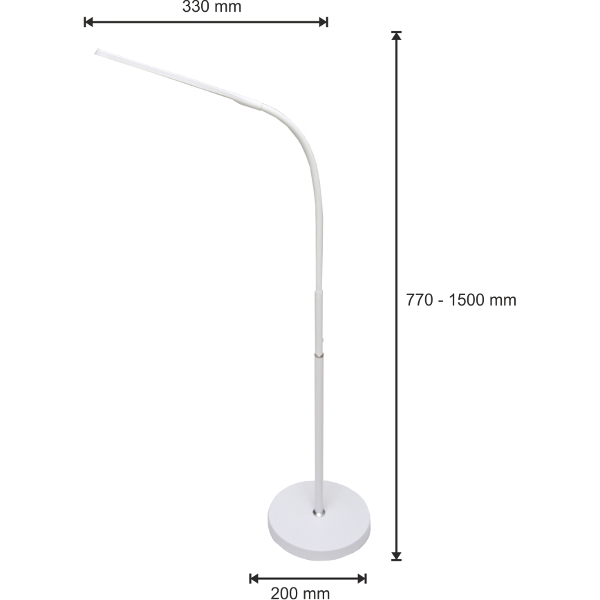 LED Himmennettävä lamppu 3in1 LED/10W/230V 3000/4000/6000K CRI 90 valkoinen