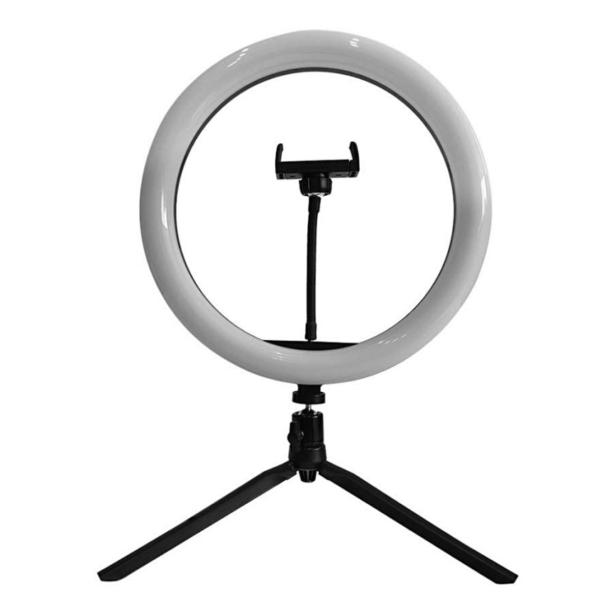 LED Himmennettävä lamppu jalustalla ja pidikkeellä vloggaamiseen LED/10W/5V 3200-5500K