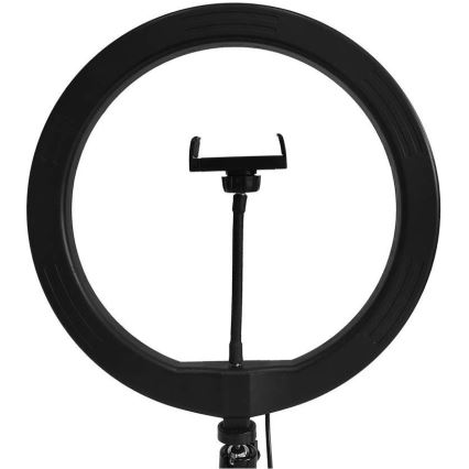 LED Himmennettävä lamppu jalustalla ja pidikkeellä vloggaamiseen LED/10W/5V 3200-5500K