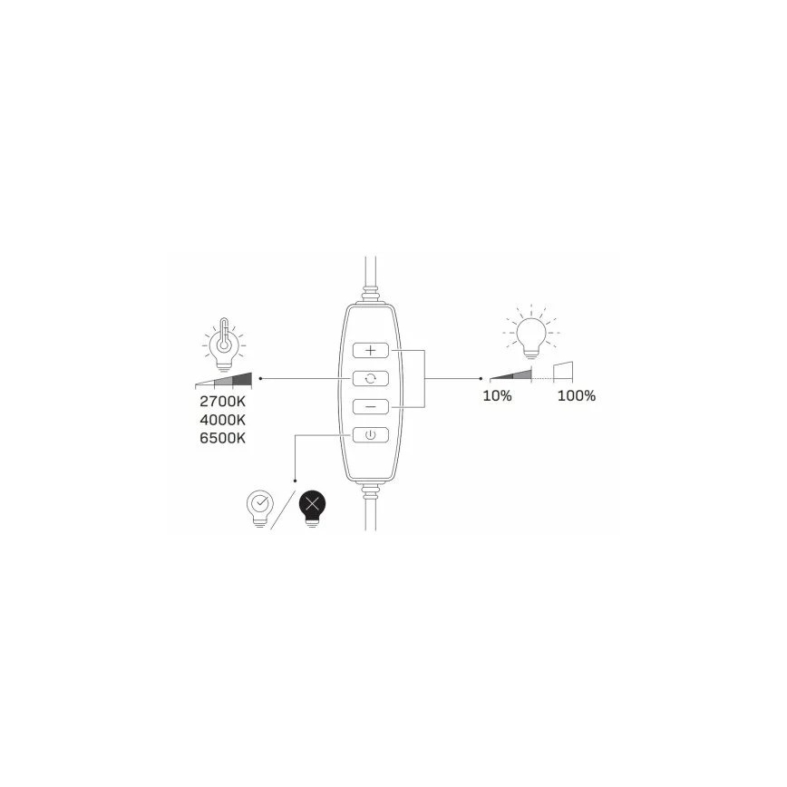 LED Himmennettävä lamppu jalustalla ja pidikkeellä vloggaamiseen LED/15W/5V 2700-6500K