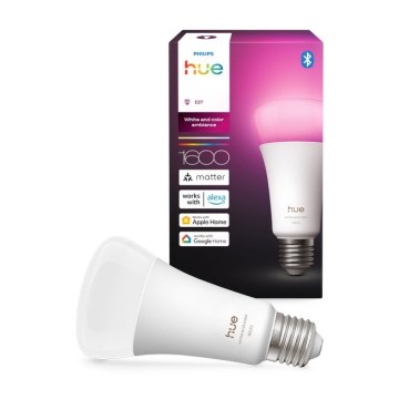 LED-himmennettävä lamppu Philips Hue WHITE AND COLOR AMBIANCE E27/11,8W/230V 1000-20000K
