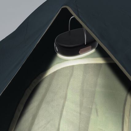 LED Himmennettävä ladattava lamppu virta pankki -toiminto K4 LED/1W/5V 3000-6500K IPX4 4000 mAh musta