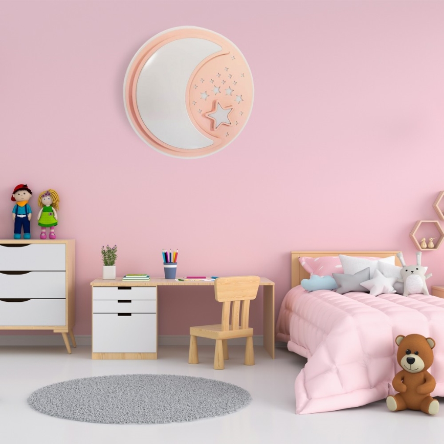 LED Himmennettävä lasten kattovalaisin NOTTE LED/40W/230V + kauko-ohjaus