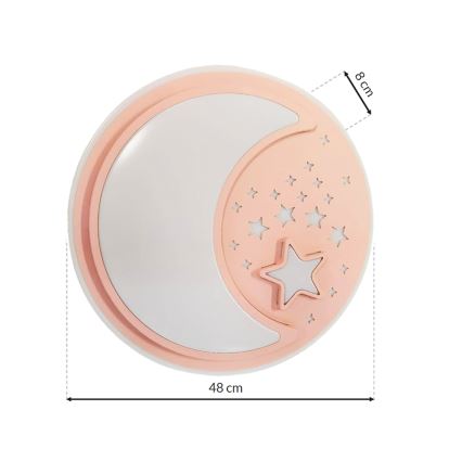 LED Himmennettävä lasten kattovalaisin NOTTE LED/40W/230V + kauko-ohjaus