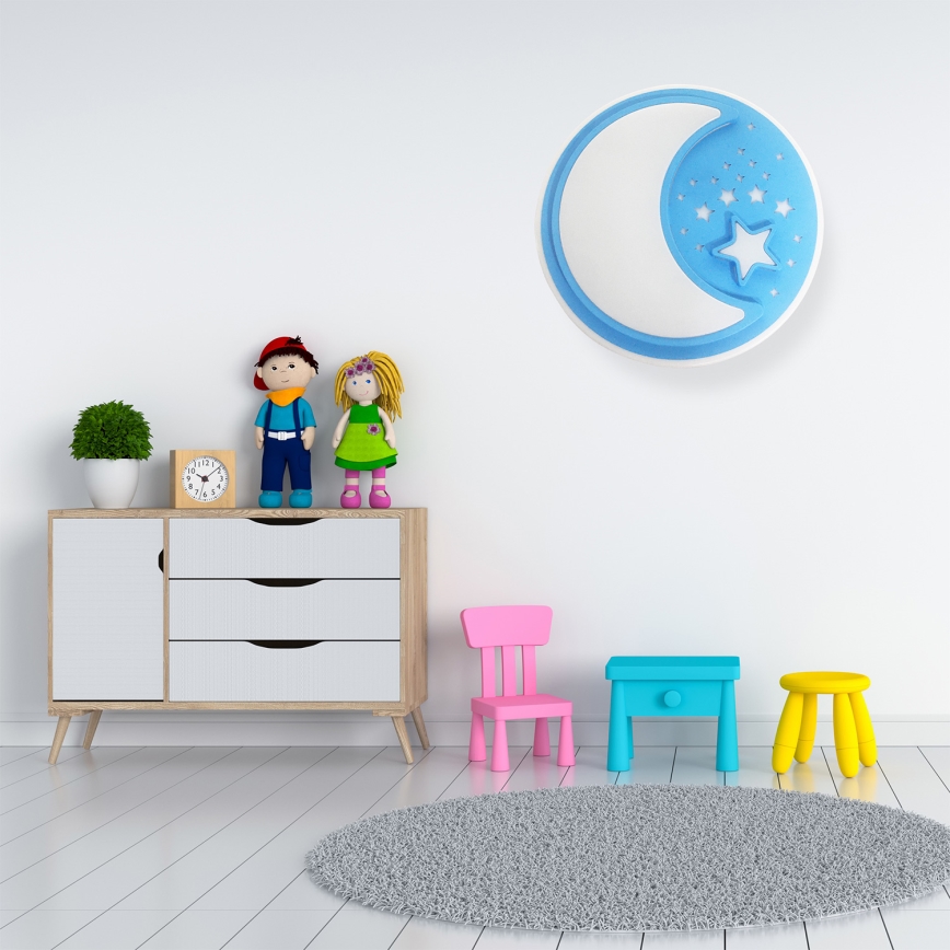 LED Himmennettävä lasten kattovalaisin NOTTE LED/40W/230V + kauko-ohjaus