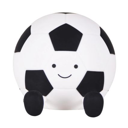 LED Himmennettävä lasten kosketus lamppu FOOTBALL LED/2W/5V USB 1200 mAh valkoinen/musta