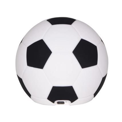 LED Himmennettävä lasten kosketus lamppu FOOTBALL LED/2W/5V USB 1200 mAh valkoinen/musta
