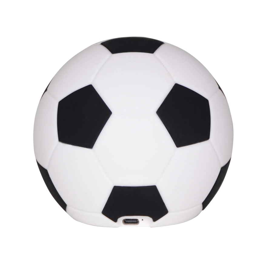 LED Himmennettävä lasten kosketus lamppu FOOTBALL LED/2W/5V USB 1200 mAh valkoinen/musta