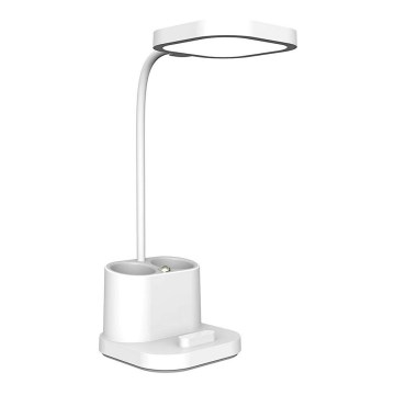 LED-himmennettävä latauspöytälamppu pidikkeellä ja virtapankilla LED/5W/5V 2400mAh