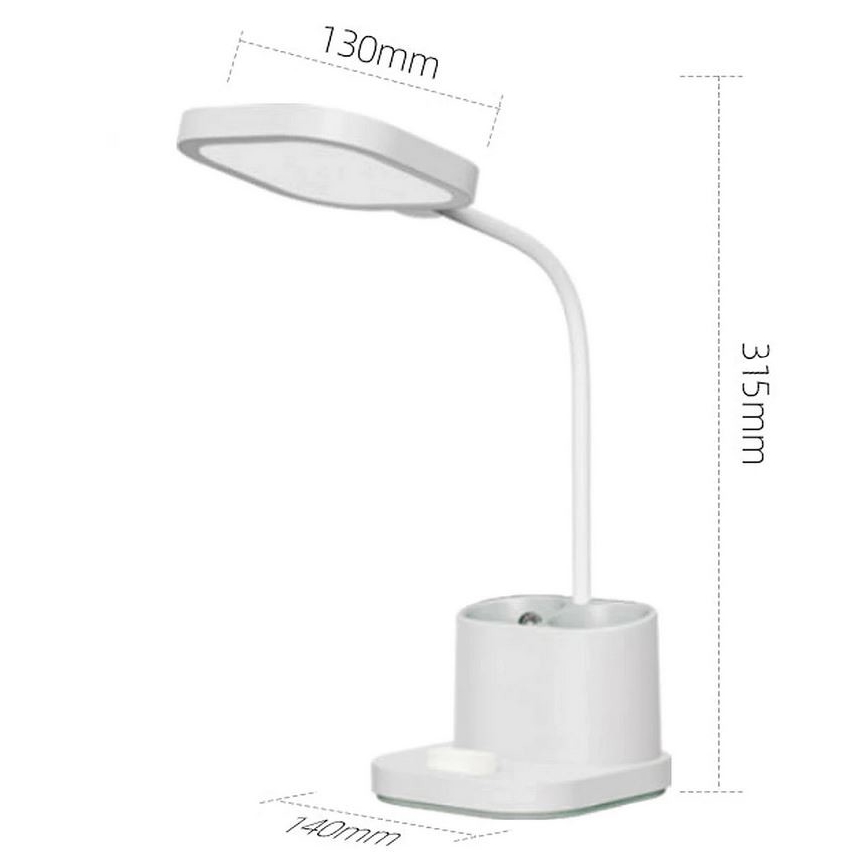 LED-himmennettävä latauspöytälamppu pidikkeellä ja virtapankilla LED/5W/5V 2400mAh