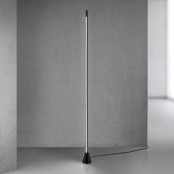 LED-himmennettävä lattiavalaisin liiketunnistimella SOJIE LED/26W/230V musta