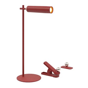 LED Himmennettävä magneettinen ladattava pöytävalaisin 3in1 LED/3W/5V 4000K 1500 mAh punainen